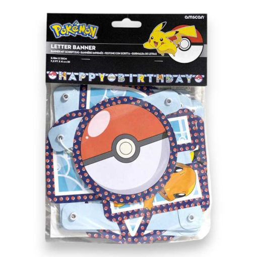 Picture of POKEMON BIRTHDAY LETTER BANNER 218 X 12CM